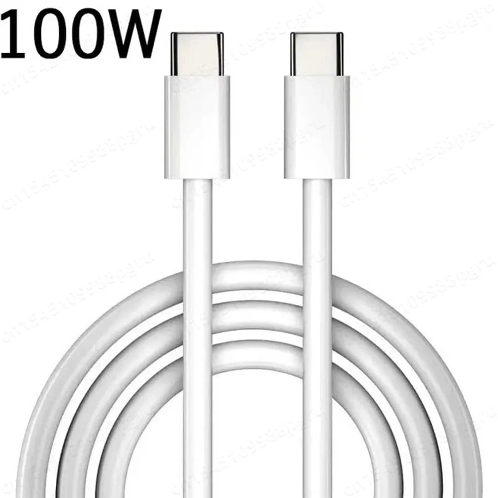 Zengo 100W White / 2m PD 100W USB C to USB Type C Cable Fast Charge Data Cabl Macbook iPad Data Line Type C To Type C