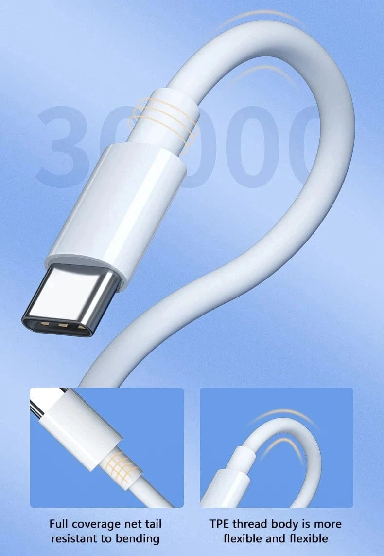 Zengo 100W White / 2m PD 100W USB C to USB Type C Cable Fast Charge Data Cabl Macbook iPad Data Line Type C To Type C