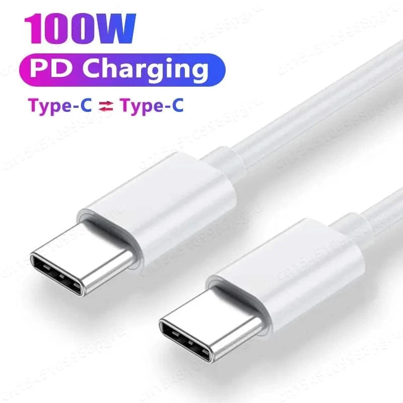 Zengo 100W White / 2m PD 100W USB C to USB Type C Cable Fast Charge Data Cabl Macbook iPad Data Line Type C To Type C