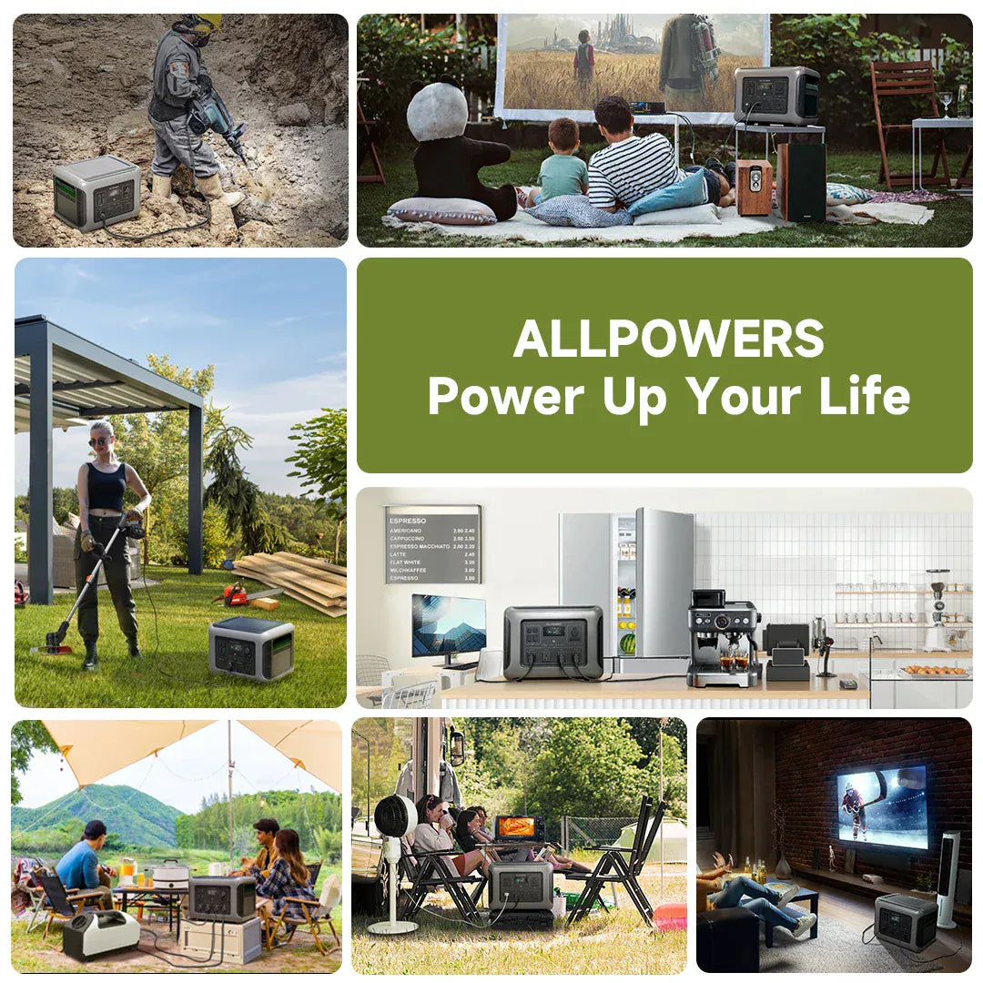 Zengo ALLPOWERS R2500 Portable Power Station 2016Wh Expandable to 20kWh LFP Battery 2500W Emergency Household / Outdoor Power Supply