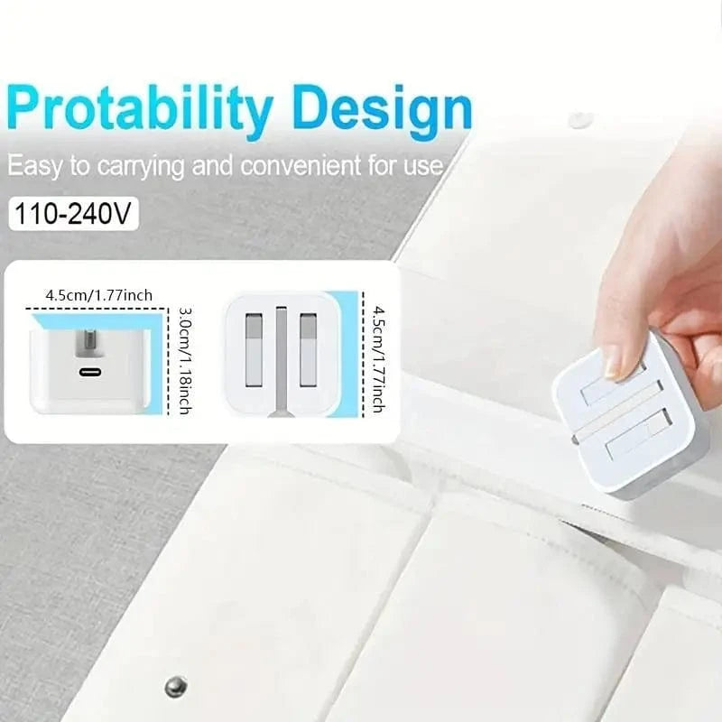 Zengo UK USB C Charger For iPhone 15 14 13 Pro QC3.0 Quick Charge PD 25W Type C Fast Charging Travel Wall Charger Power Adapter