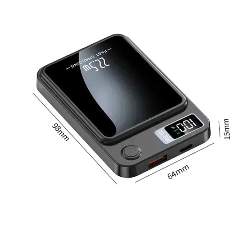 Zengo 100000mAh 22.5W Wireless Magnetic Power Bank Fast Charging Portable External Battery PowerBank Adapter For Huawei Samsung iPhone