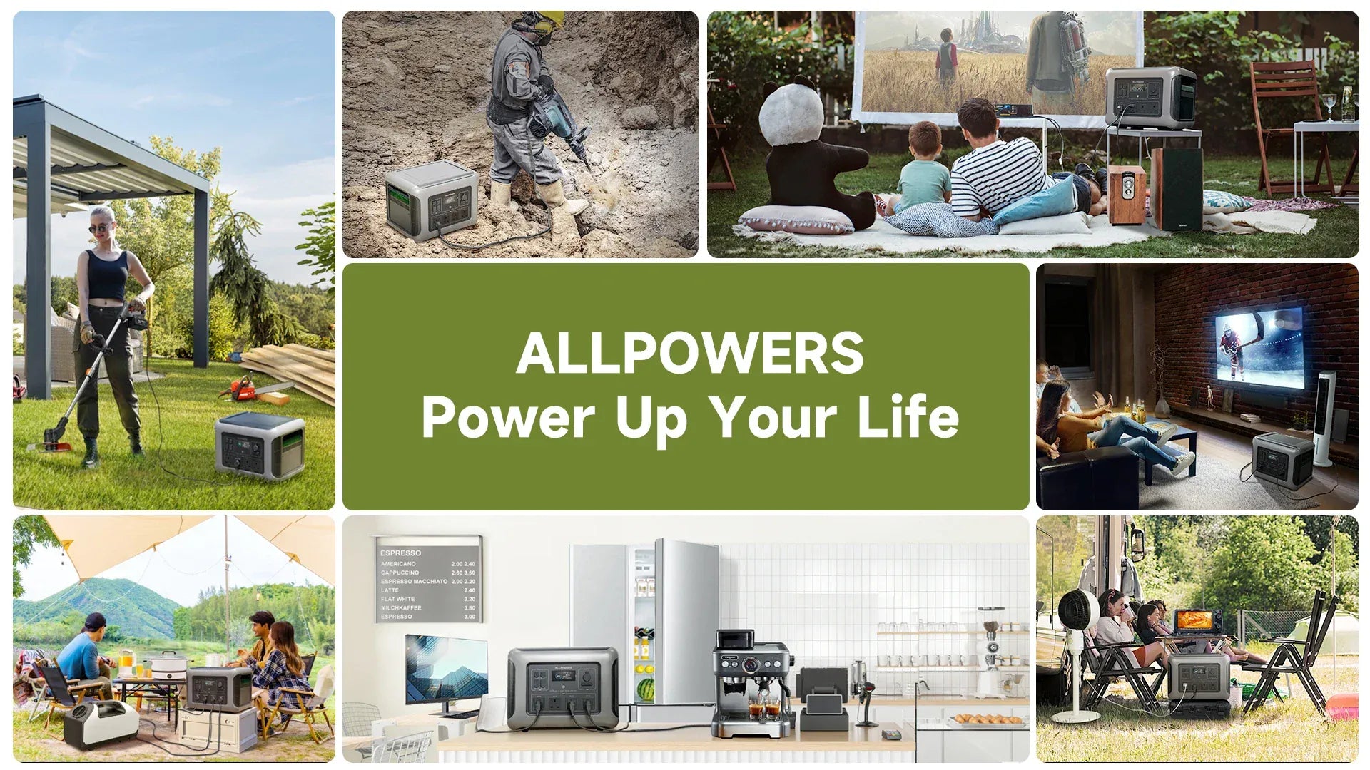Zengo ALLPOWERS R2500 Portable Power Station 2016Wh Expandable to 20kWh LFP Battery 2500W Emergency Household / Outdoor Power Supply