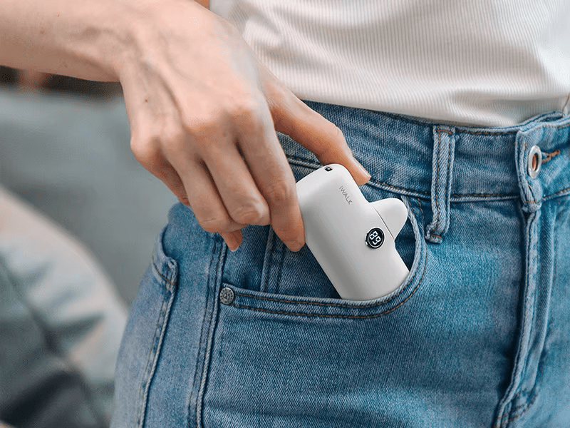 Zengo iWALK TYPE-C 4800mAh Capsule Powerbank for IPhone 15 16 Samsung S24/23 Android Power Banks, Fast Charge Portable External Batter